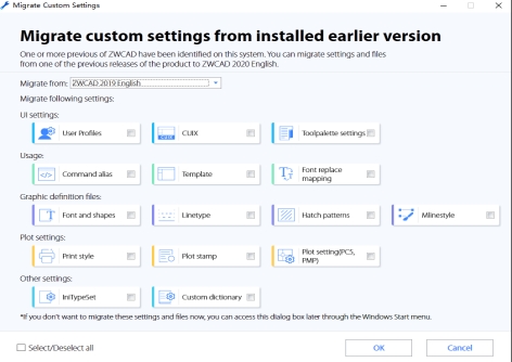 Migración de Configuraciones Personalizadas